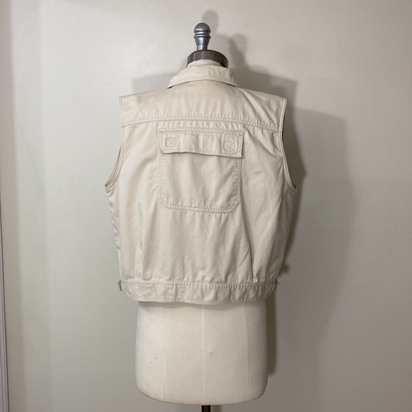 ALGONQUIN 100% COTTON BUTTON UP FIELD VEST! - Picture 7 of 12